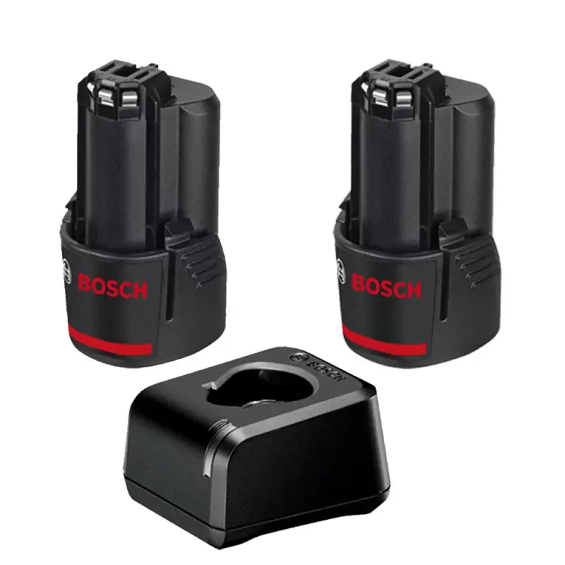 Kit 2 Baterías + Cargador Bosch 12V 2.0 Amperios Bosch
