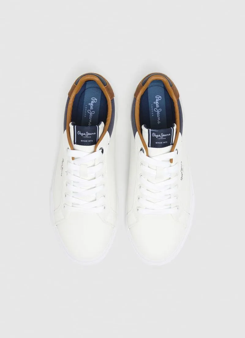 Pepe Jeans Men's Tennis Shoes Kenton Court White