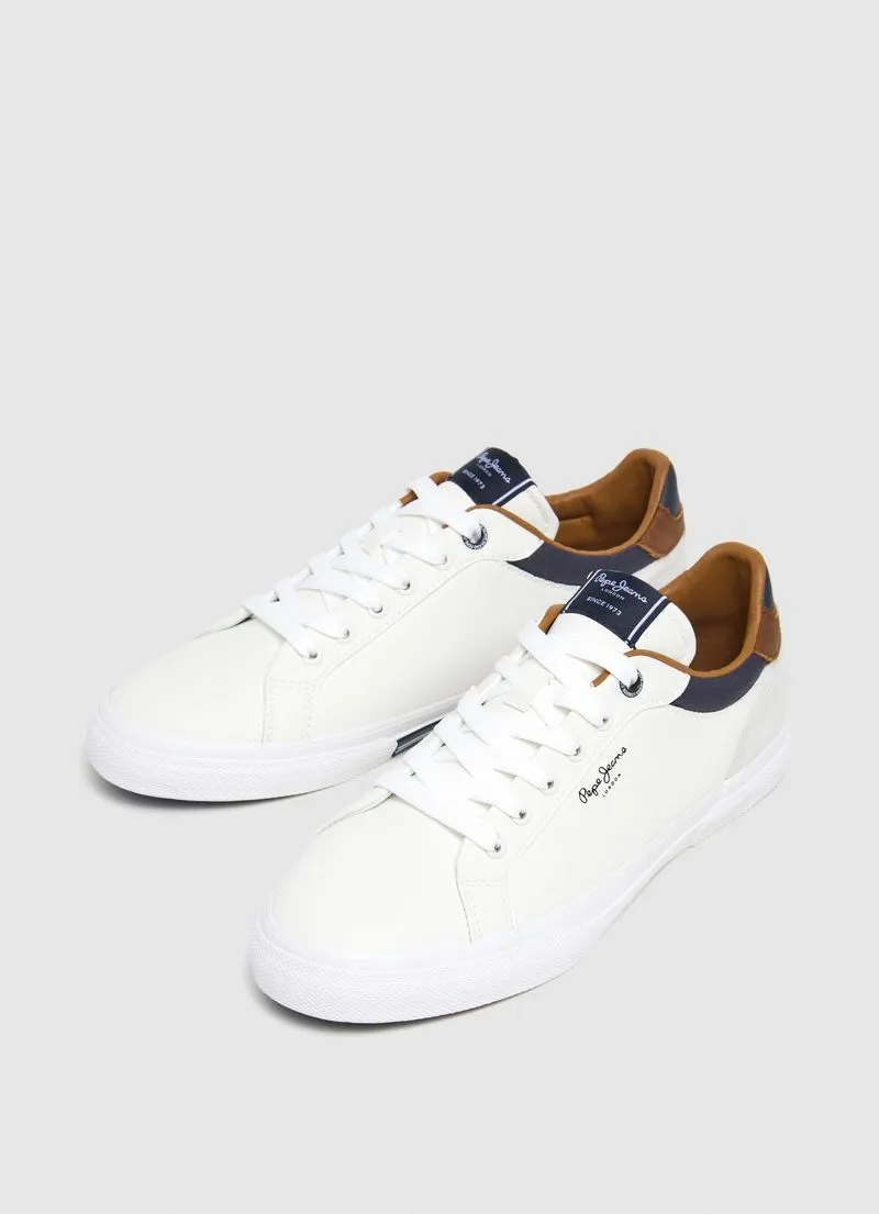 Pepe Jeans Men's Tennis Shoes Kenton Court White