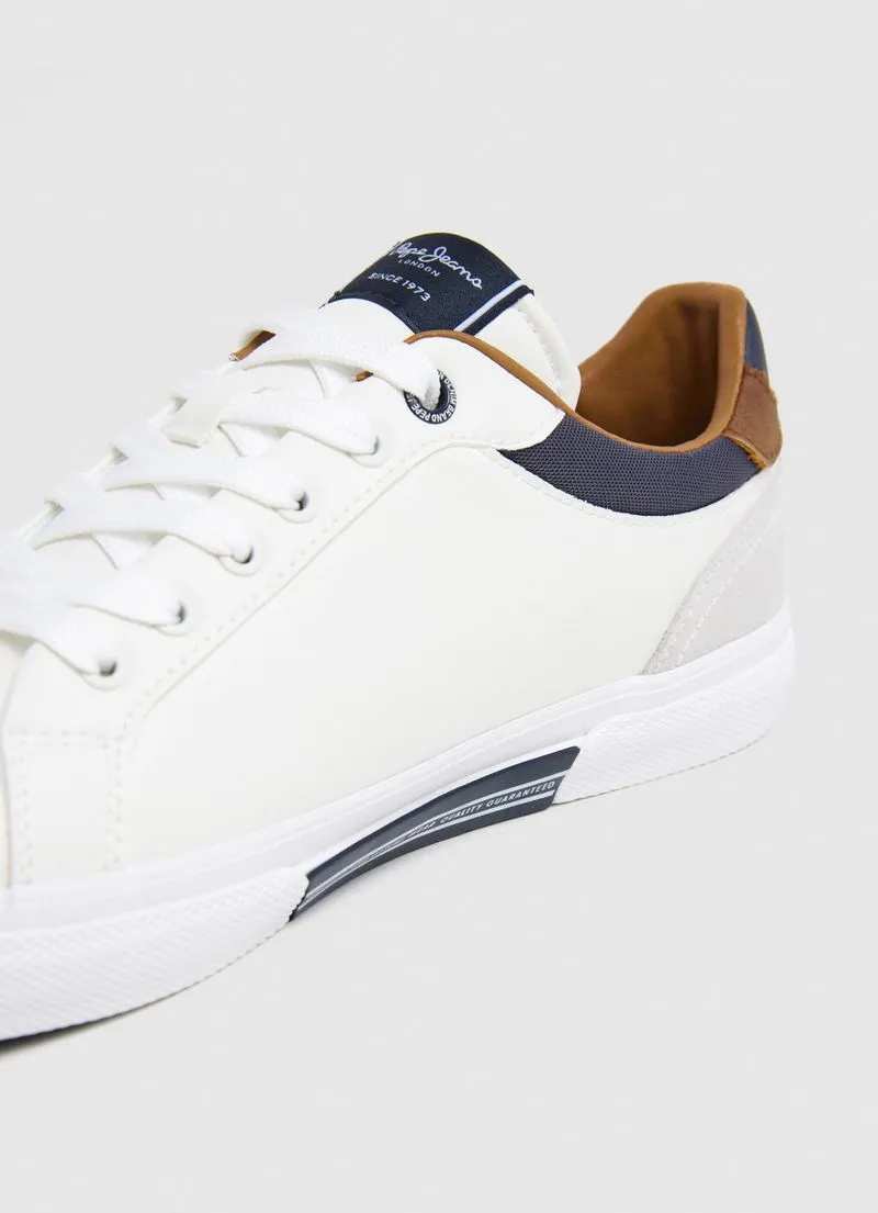 Pepe Jeans Men's Tennis Shoes Kenton Court White